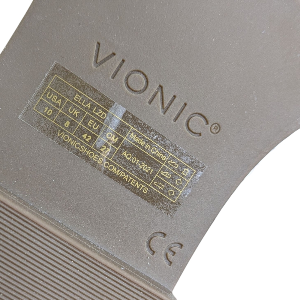 Vionic White Textured Women's Sandals - Picture 9 of 12